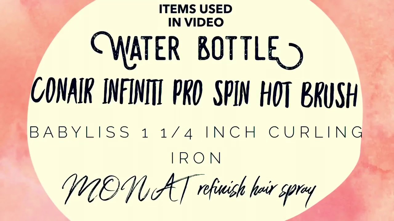MONAT curling hair tutorial YouTube