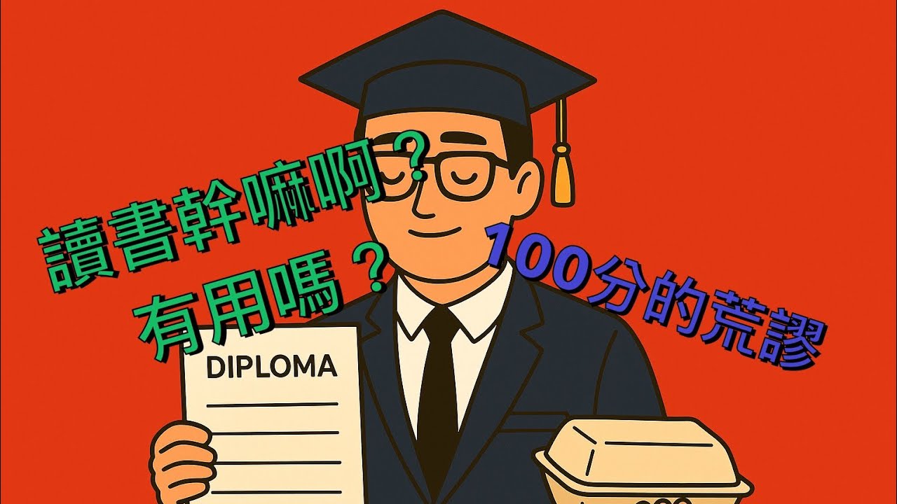 《100分的荒謬》—讀書是有用還是沒用？教育的目的為何？追逐高學歷的背後原因為何？ - YouTube