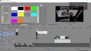 Sony Vegas Pro 13 Lesson 62 - Slide text in and out (Lowerthird)