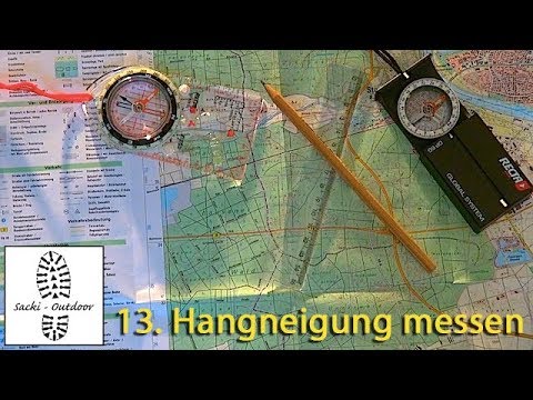 Karte + Kompass: 13. Hangneigung messen