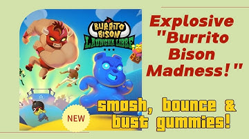 Burrito Bison: Launcha Libre Unleashed - Bouncing, Smashing, and Gummy-Busting Madness! 🌮🚀