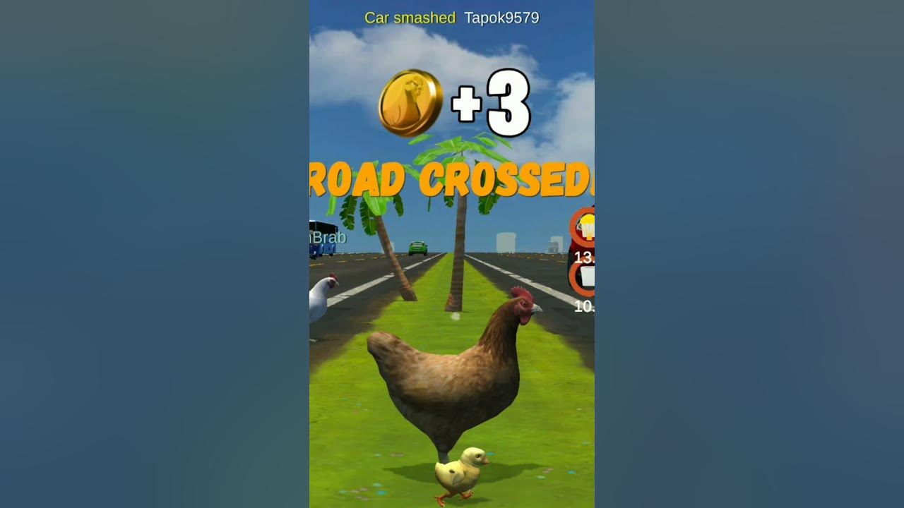 chicken road crossing game shorts YouTube
