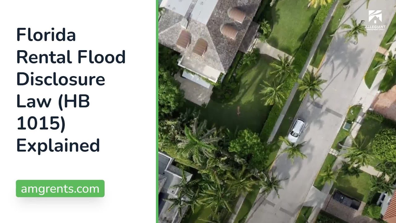 New Florida Rental Flood Disclosure Law HB 1015 - YouTube