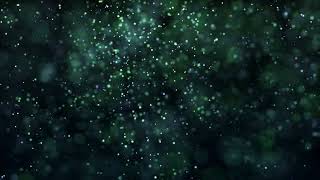 4K Glowing Green Particle Background - Relaxing Abstract Visuals for Meditation