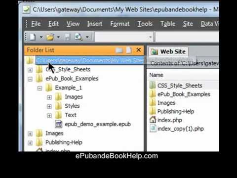 ePub Creation Step-By-Step with an HTML Editor