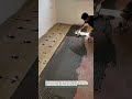 Tile Floor Install With Perfect Ridges #TileWork #DIYTools #Construction