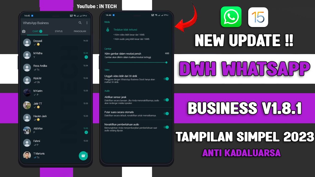 ✅ DWH WHATSAPP BUSINESS TERBARU 2023 !! DWH WA BUSINESS V1.8.1 TERBARU 2023