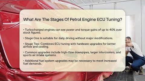 What Are The Stages Of Petrol Engine ECU Tuning? - Car Performance Pros