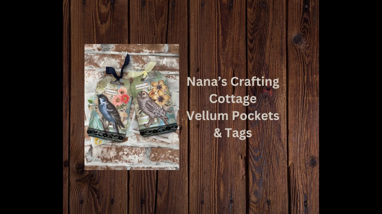 COME CRAFT WITH ME -- LET'S MAKE SOME VELLUM POCKETS AND TAGS! - YouTube