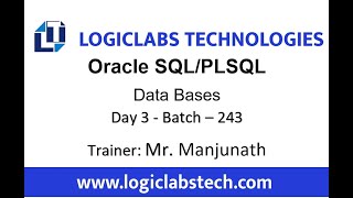 Famous Oracle SQL/PLSQL Day 3 - Batch 243 Net Worth