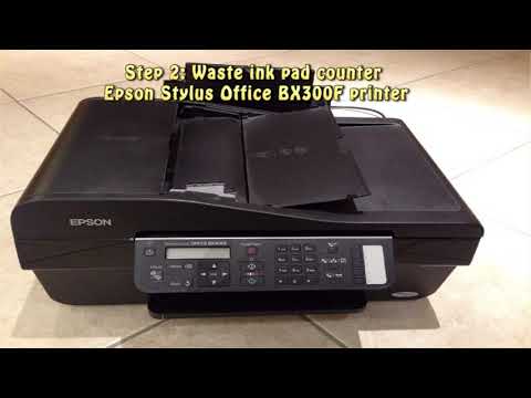 video Reset Epson Stylus Office BX300F Waste Ink Pad Counter