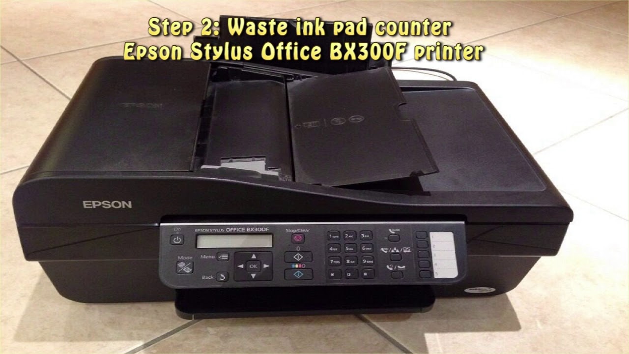 Reset Epson Stylus Office BX300F Waste Ink Pad Counter YouTube