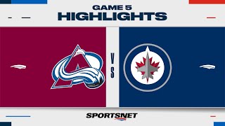 NHL Game 5 Highlights | Avalanche vs. Jets  April 30, 2024