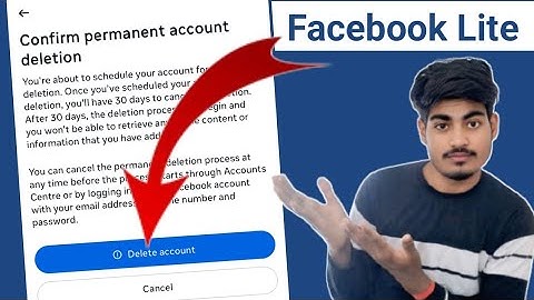 facebook lite account delete kaise kare | how to delete facebook lite account | facebook lite delete