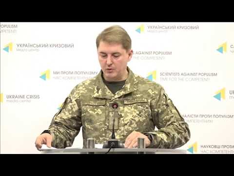 Полковник Олександр Мотузяник, речник Міністерства оборони України з питань АТО. УКМЦ 01.12.2017