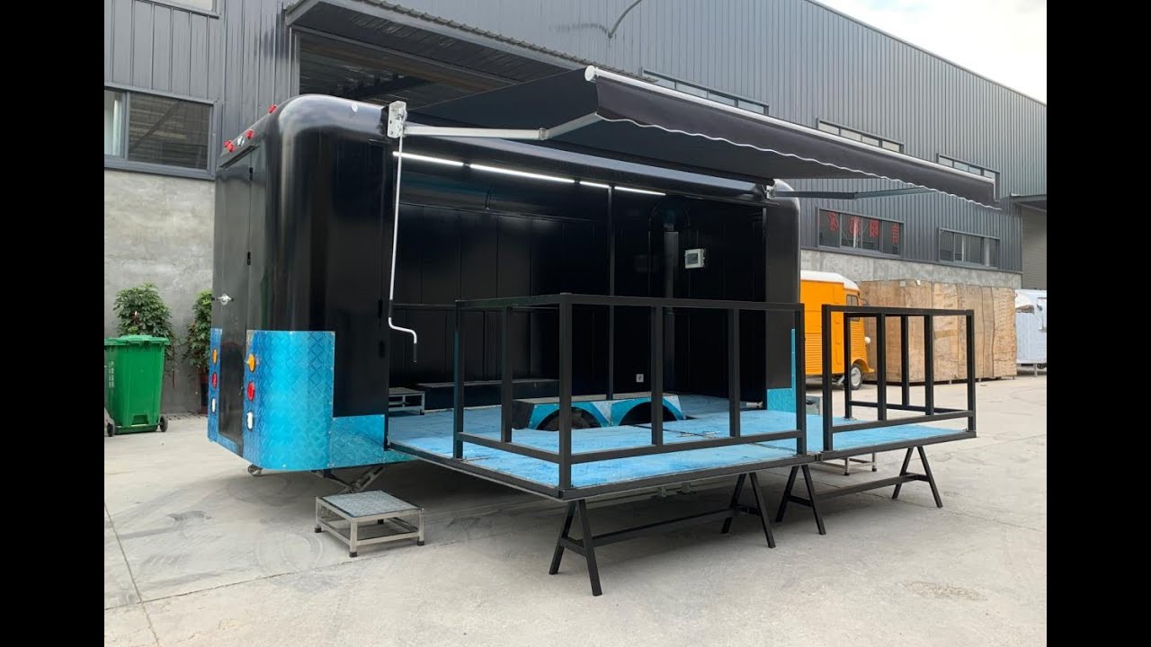 Mobile Bar Trailers Multi function Food Boutique Cinema Wedding Flower Cart Mobile Stage