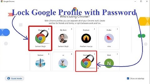 How to lock google chrome profile with a password