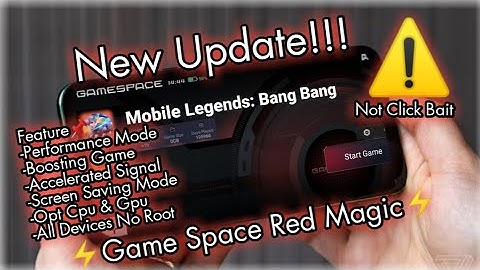 New Update..!!!⚡Game Space Red Magic Performance Tunning⚡| No Root