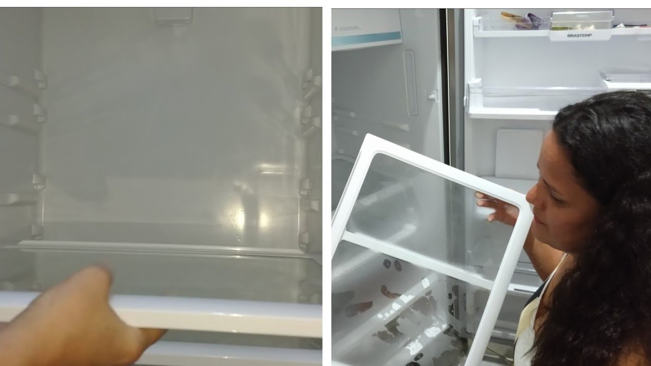 como tirar os acessórios de dentro da geladeira Brastemp Frost Free ...
