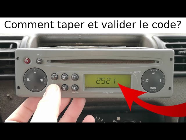 Comment rentrer et valider le code antivol des autoradios Renault
