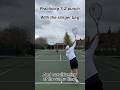 Training the 1-2 Punch on my own, with the slinger! #tennis #tennislife #tennisdrills #tennisplayer