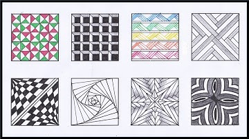 젠탱글 기초 패턴 그리기 3 / Zentangle  Patterns /  Zentangle art / Doodle Patterns