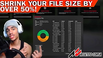 How to Compress your Files in Assetto Corsa! ( SAVE STORAGE SPACE)