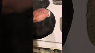 Cleaning and reseasoning a cast iron skillet