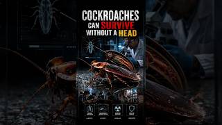 Cockroaches Can Survive Without A Head 😨🪳 #Cockroach #Science #Biology #Nature