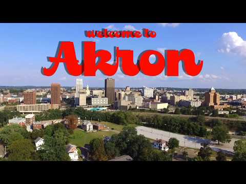 Downtown Akron (Drone