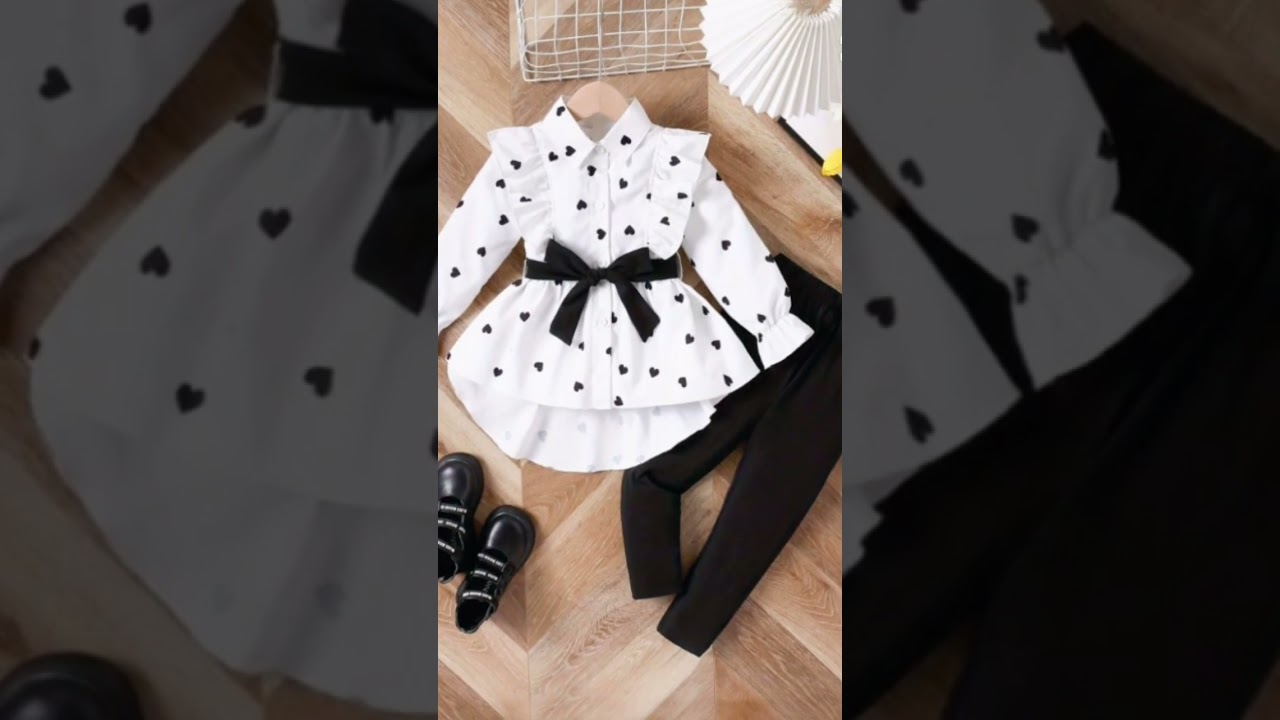 Stylish pant shirt designs ideas# for kids baby girls 2024#