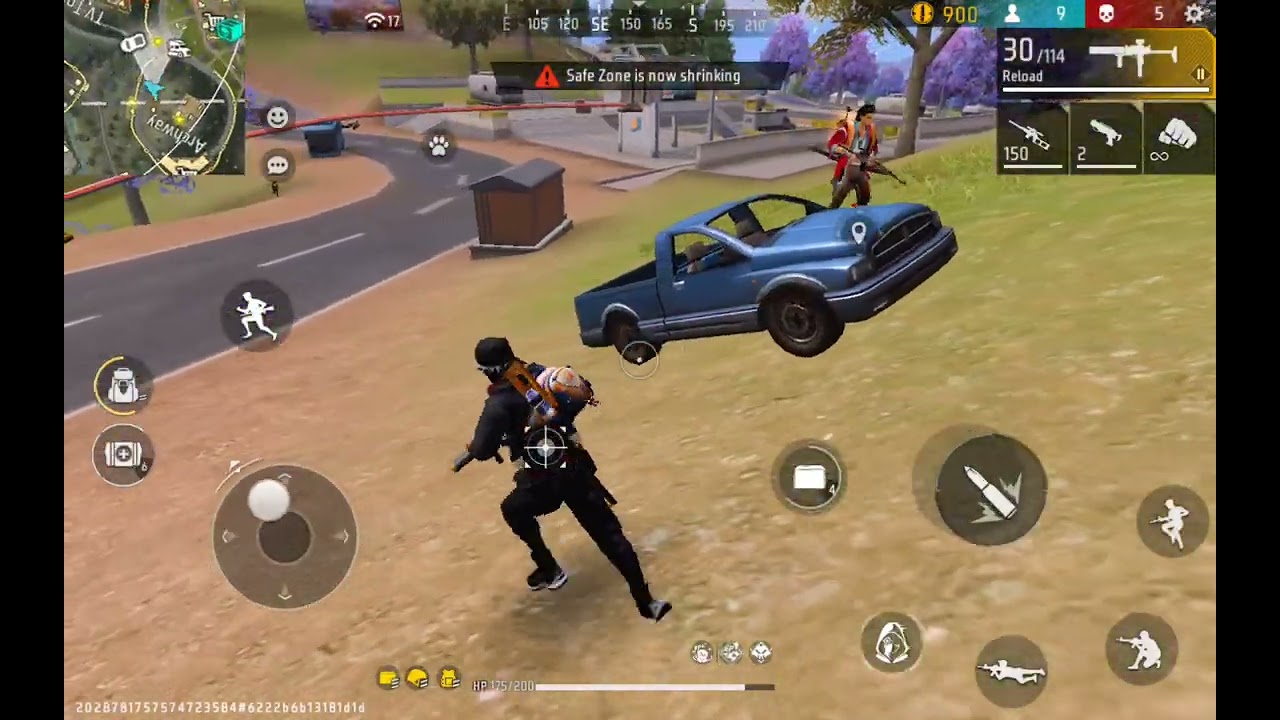 Playing br ranked in free fire with kanu