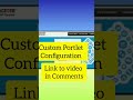 Custom Portlets Configuration@SAP Technologies