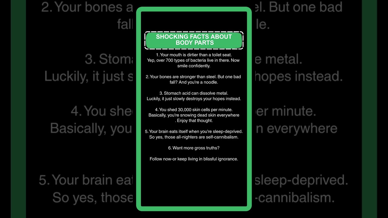 Shocking Facts About Body Parts That Expose Your Mind Shorts