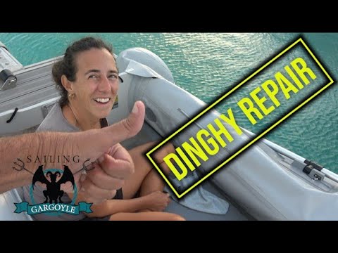 Repairing Our Inflatable Dinghy Ep. 57