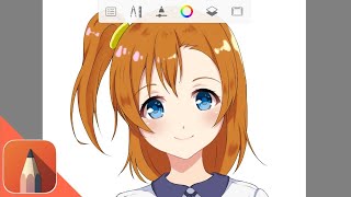 【Autodesk Sketchbook】 Honoka Kousaka SpeedPaint