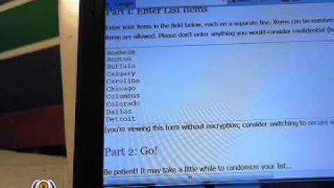 brentbuchanan Random.org Example.