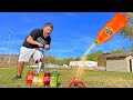 WATER vs SODA Rocket CHALLENGE!