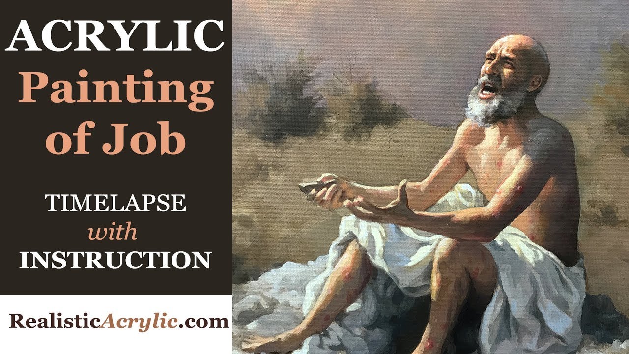 Acrylic Painting of Job-Timelapse