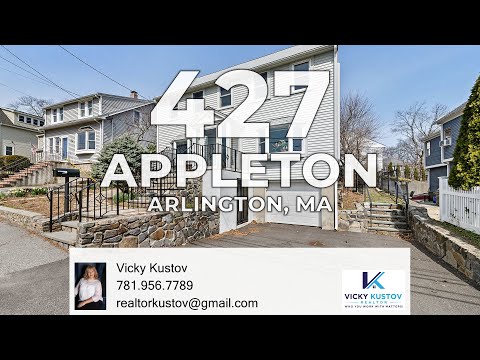 427 Appleton Street, Arlington, MA home video tour