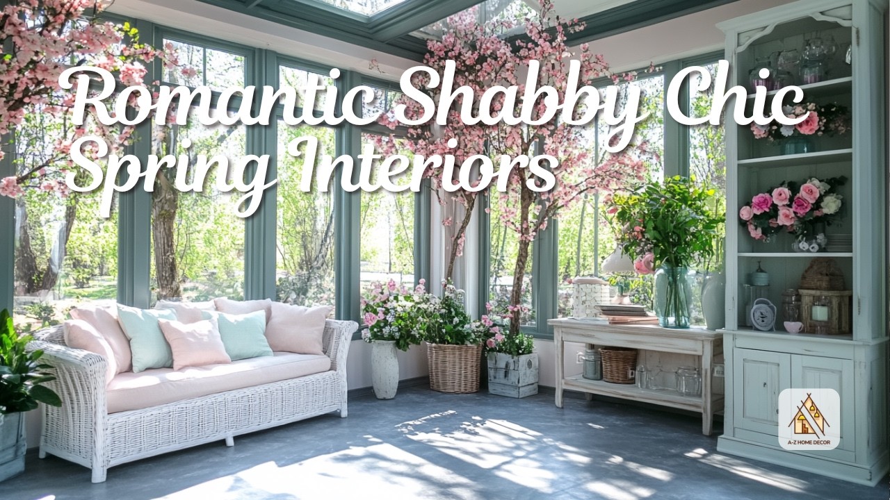 Romantic Shabby Chic Spring Makeover: Pastels, Distressed Furniture, and Lighting Ideas