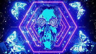 VJ LOOP HYPNOTIC CYBER SKULL