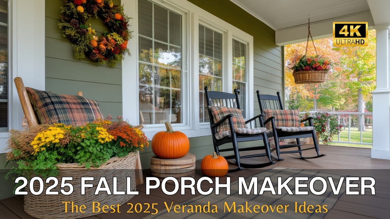 2025 Fall Porch Makeover: Southern Veranda Decor with Rustic Lighting & French Country Touches