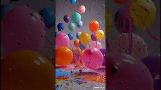 divertidoasmr balões de tintas satisfatório 🎈🎈🎈🎈🎈