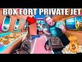 WORLDS Most Expensive Box Fort PRIVATE JET (24 Hour Challenge)