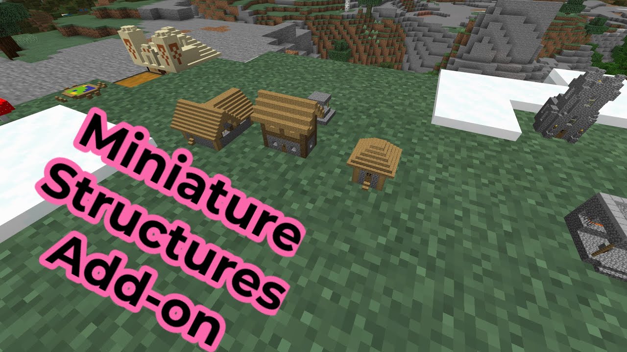 Miniature Structures Addon minecraft bedrock edition YouTube