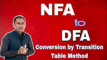 NFA to DFA conversion by transition table  method explanation in urdu|| jamshed computer academy