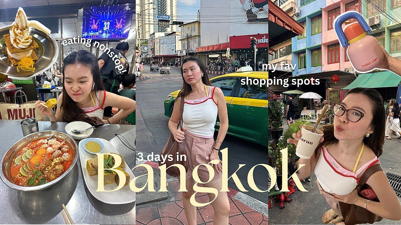 Видеоблог из Бангкока 🇹🇭: лучшая еда, которую я ела, талат ной, сонгват, любимые места для шоппин...
