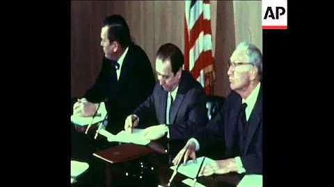 SYND 22-3-73 USSR / US SIGN AGREEMENT OVER LOAN FOR INDUSTRY