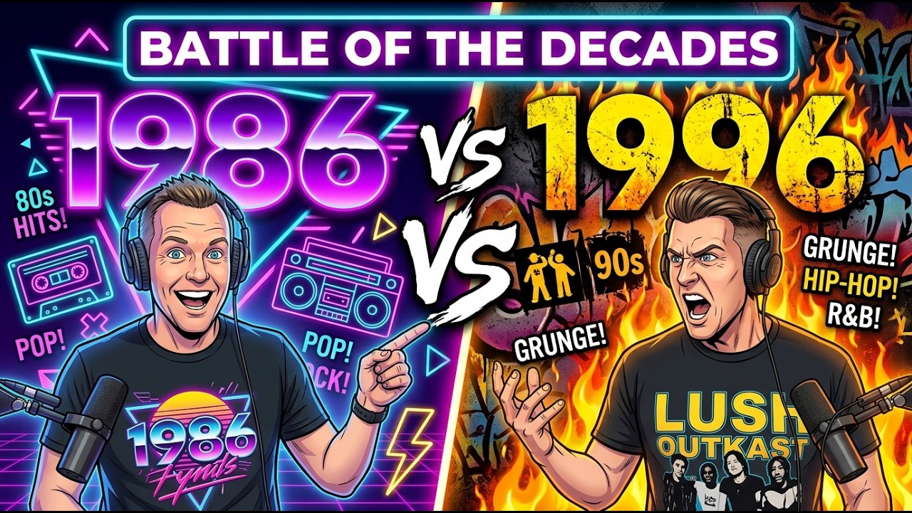 1986 vs 1996: Ultimate 80s vs 90s Music Showdown! - YouTube